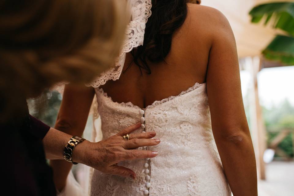 Préparation de la mariée