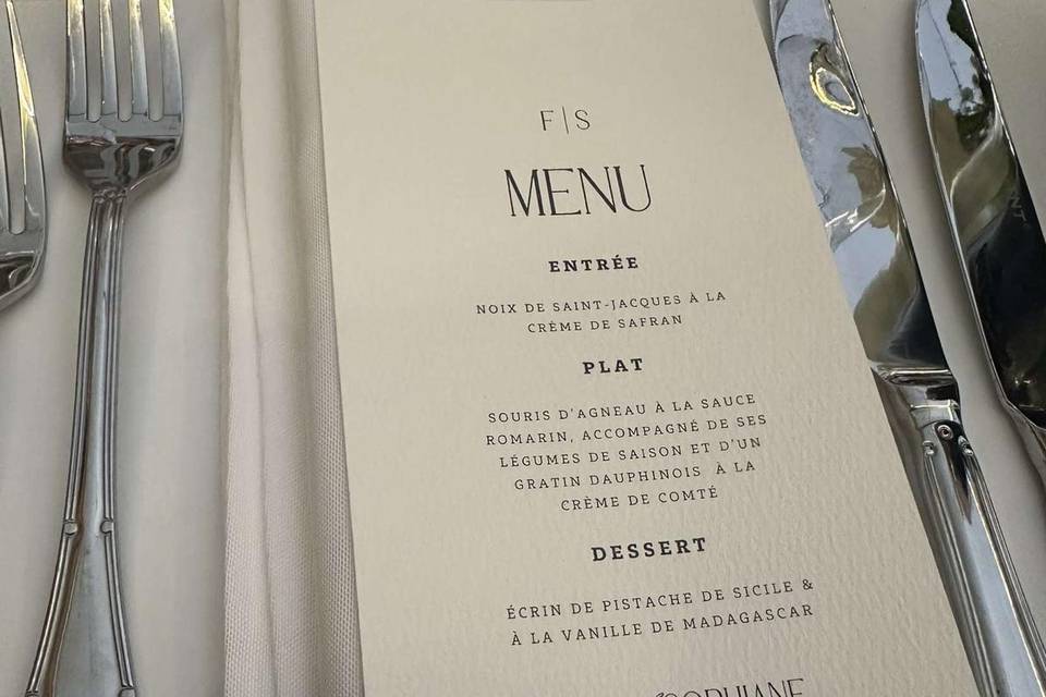 Menus personnalisés