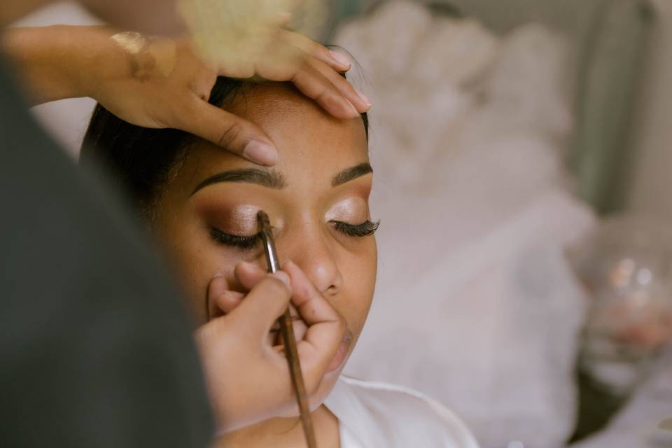 Maquillage de la mariée