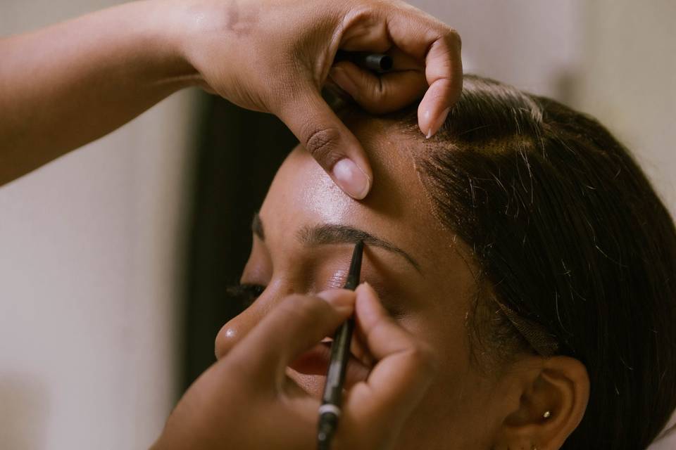 Maquillage de la mariée