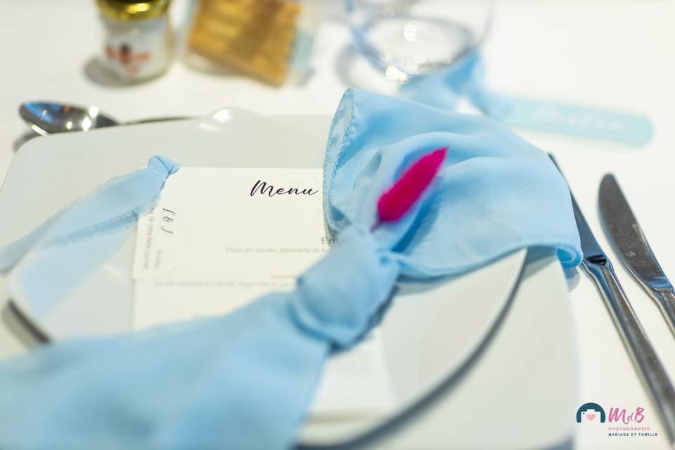 Menu sur assiette
