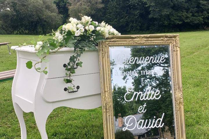 Panneau de Bienvenue Miroir