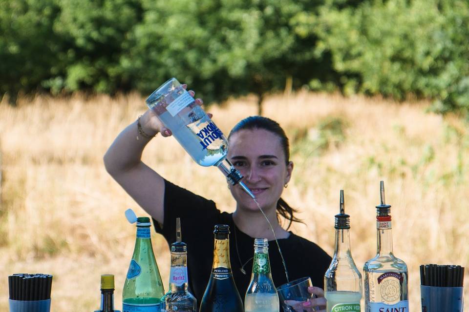 Flair bartending.