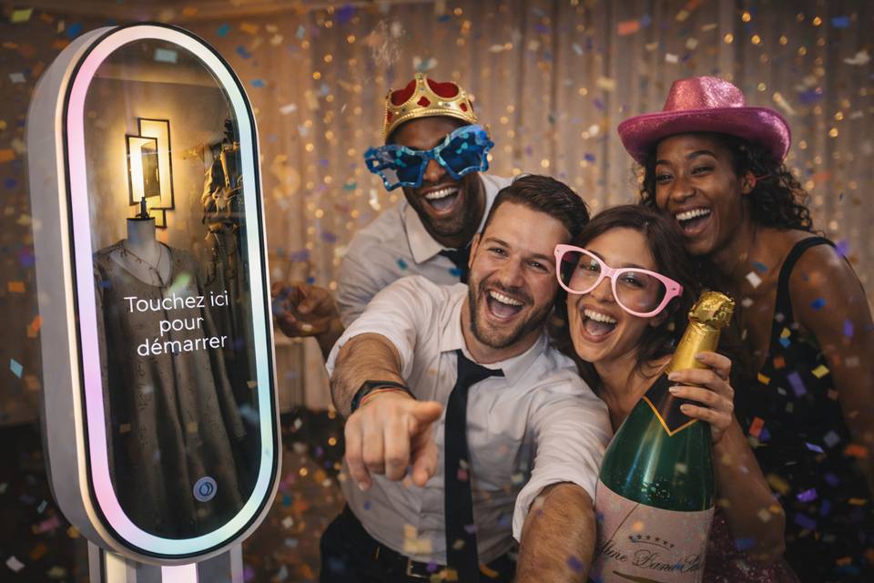 Ambiance festive photobooth