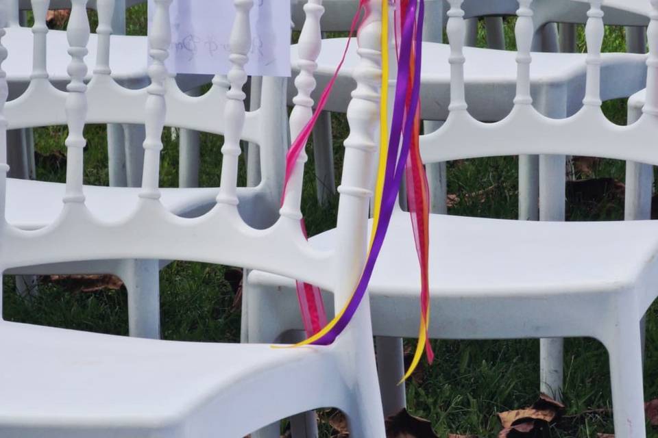 Coloré, orange, rose et violet