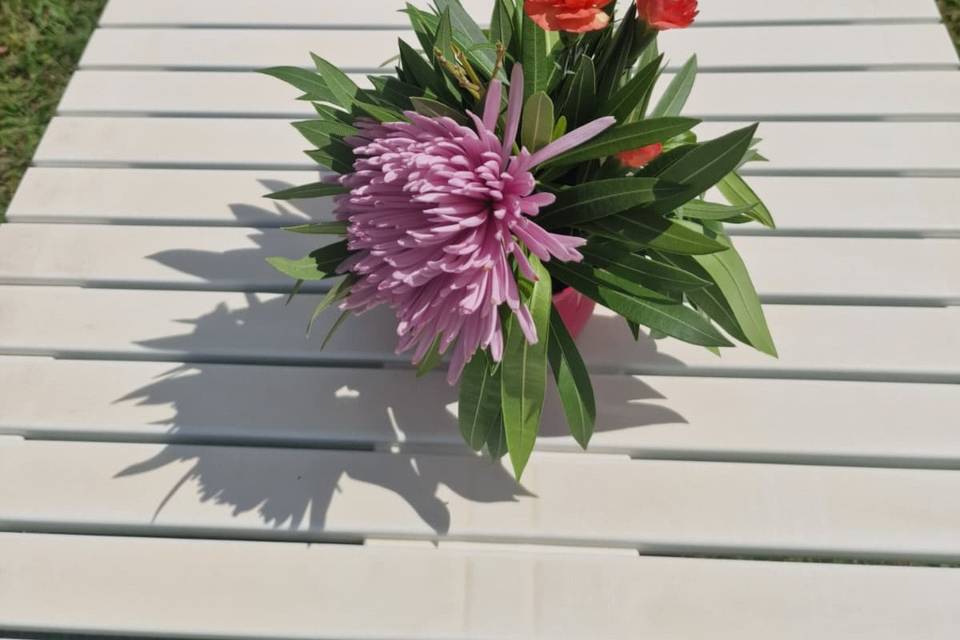 Coloré, orange, rose et violet