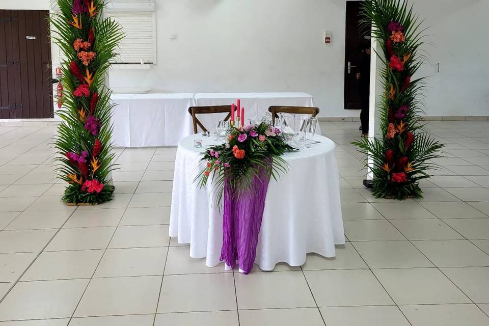 Coloré, orange, rose et violet