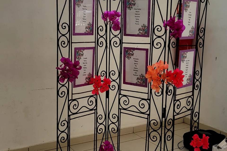Coloré, orange, rose et violet
