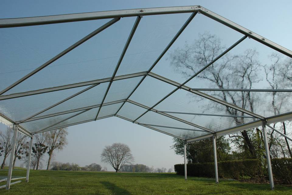 Auvent cristal 7x9m