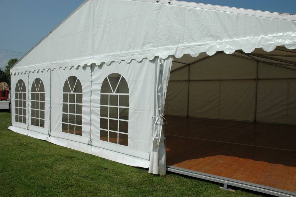 Auvent cristal 7x9m