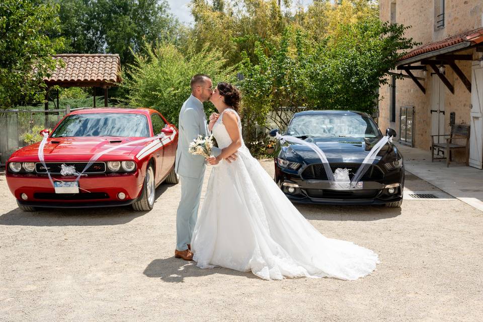 Les mariés & leurs voitures
