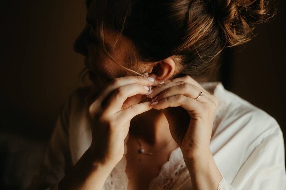 Préparatifs de la mariée