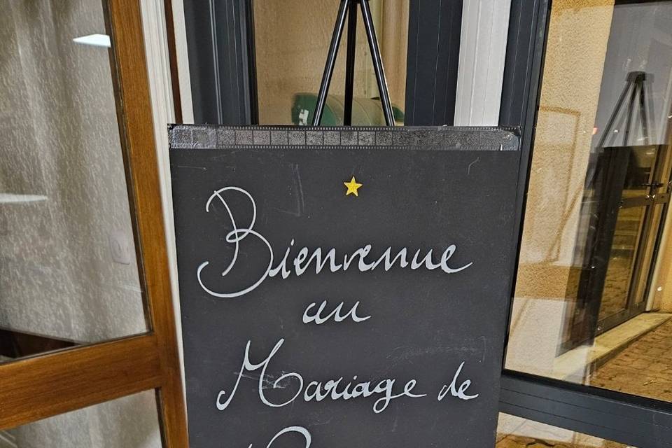 Affichage des noms des mariés