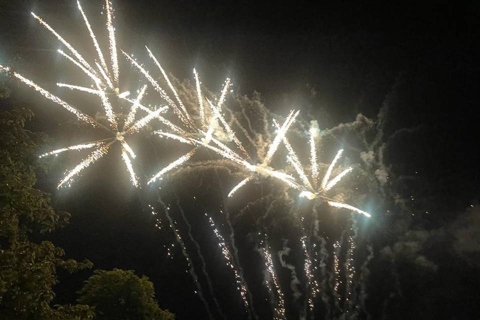 Fireworks at the castle