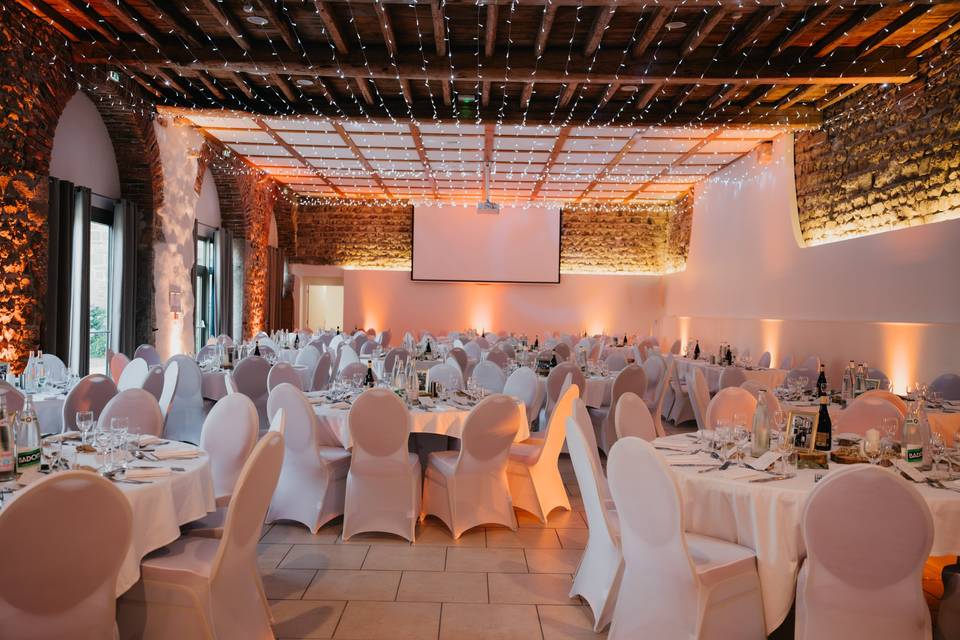 Déco diner salle de mariage