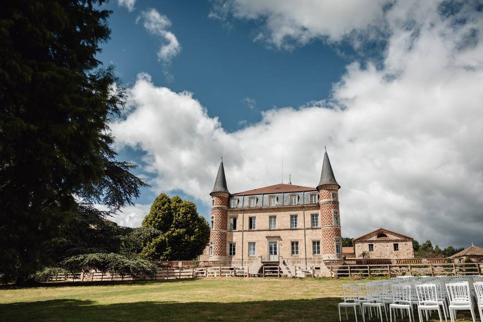 Ceremonie vu chateau