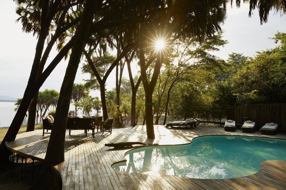 Piscine lodge Siwandu Tanzanie