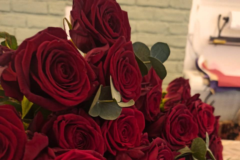 Bouquet roses rouges
