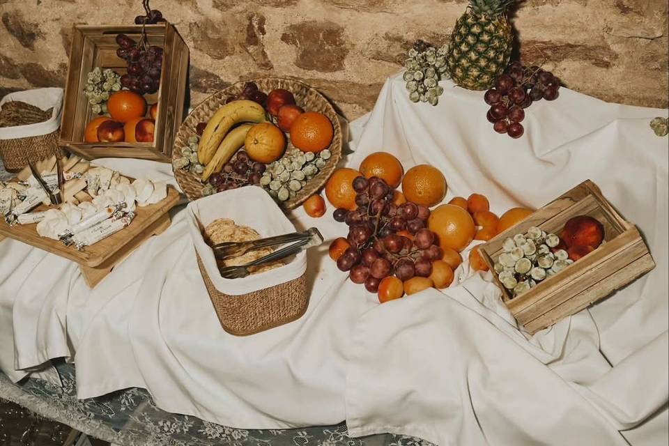 Composition Fromages et fruits