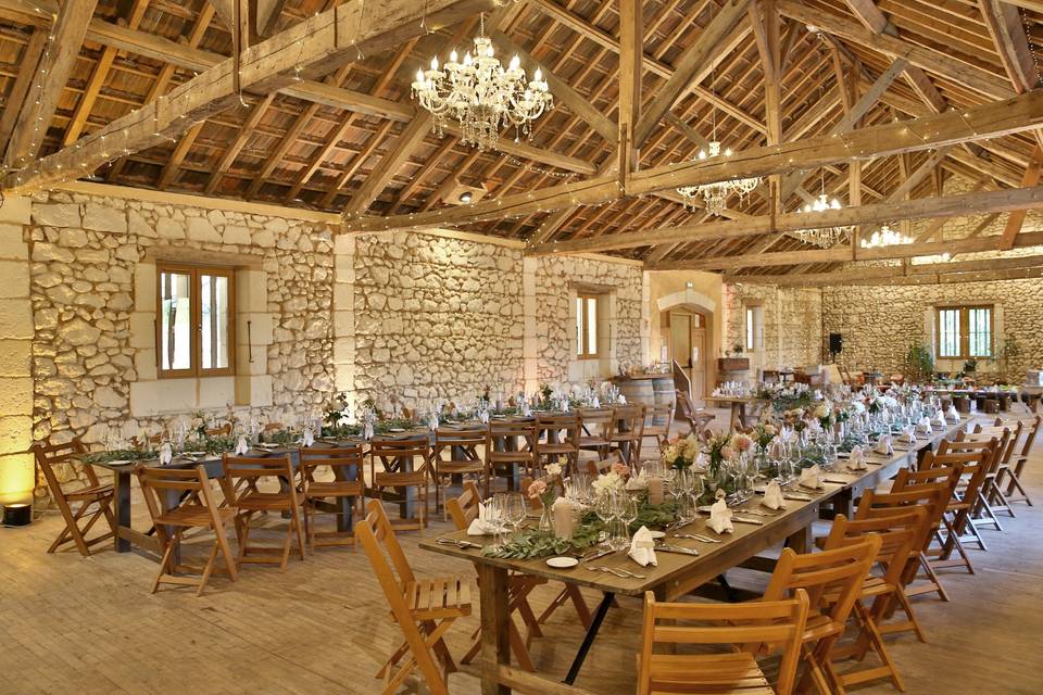 Salle ambiance champêtre