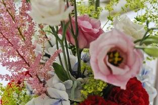 Bouquet floral table