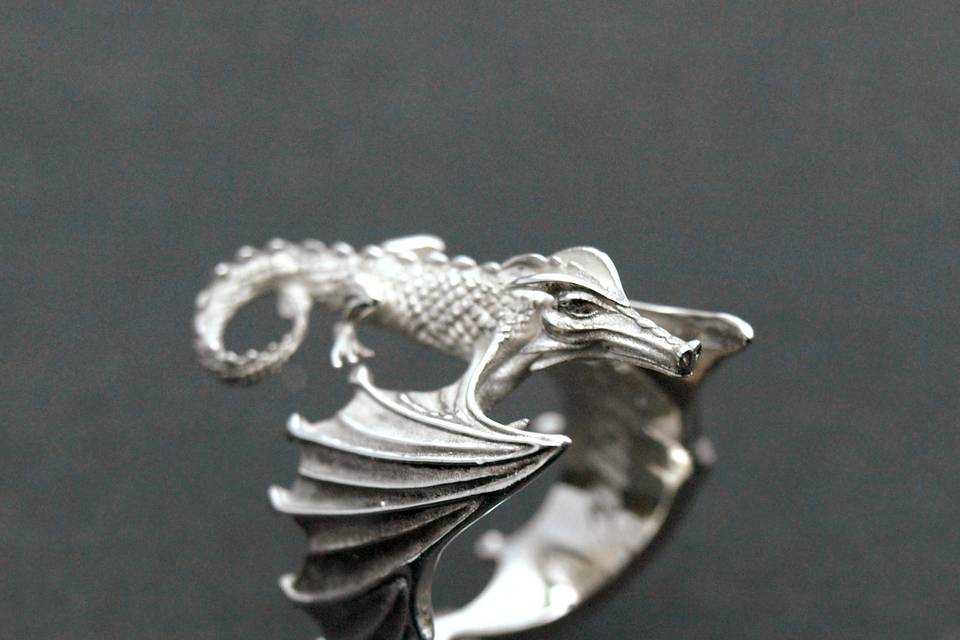 Bague fiançailles dragon