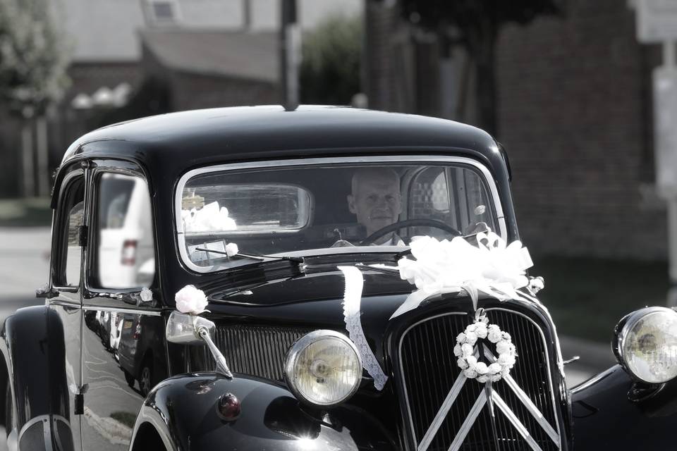 La voiture de la mariée