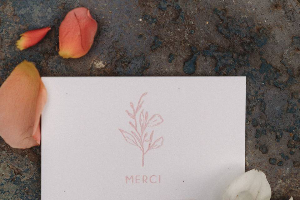 Faire-part letterpress