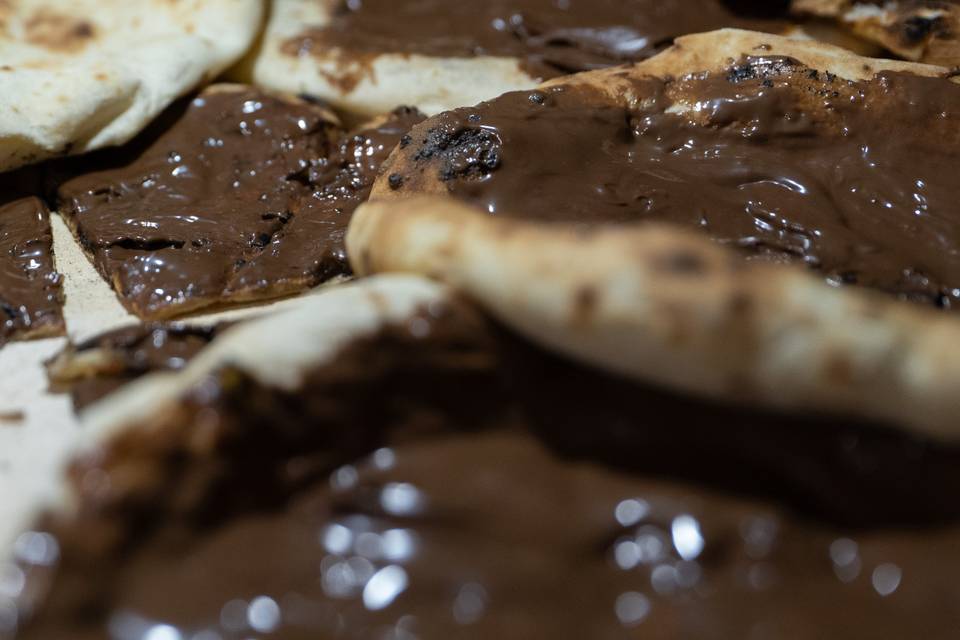 Focaccia bianca et nutella