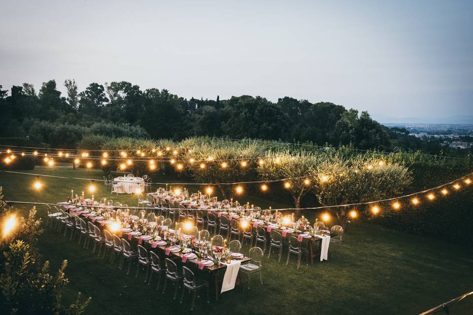Matrimonio in spazio apert
