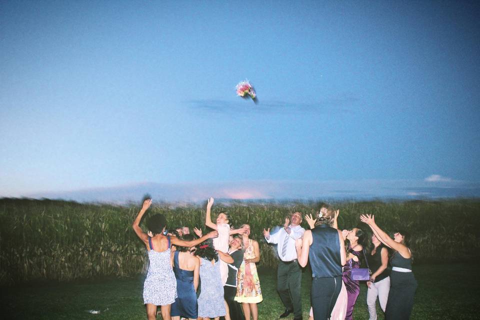 Le lancer de bouquet