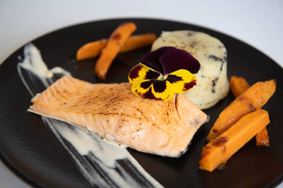 Pavé de saumon sauce agrumes