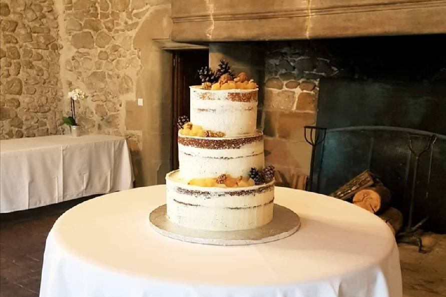 Wedding cake fleuri