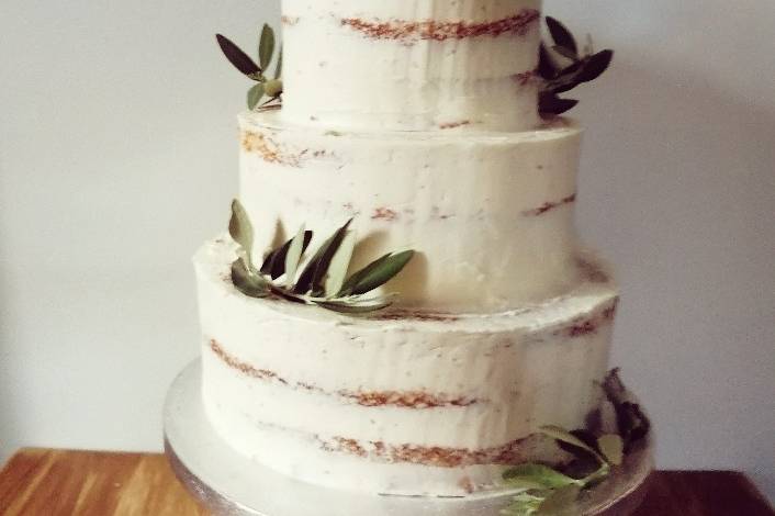 wedding cake avec macarons