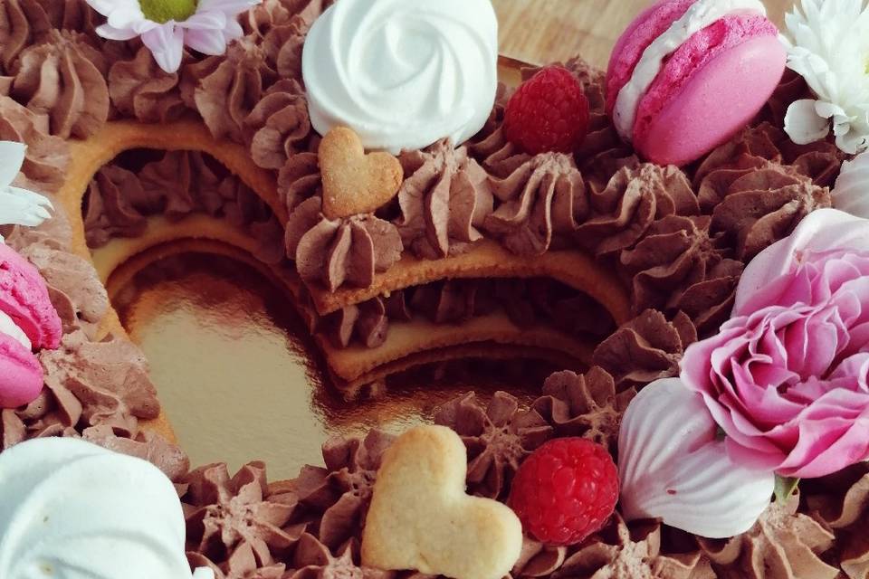 Heart Cake chocolat framboiqse