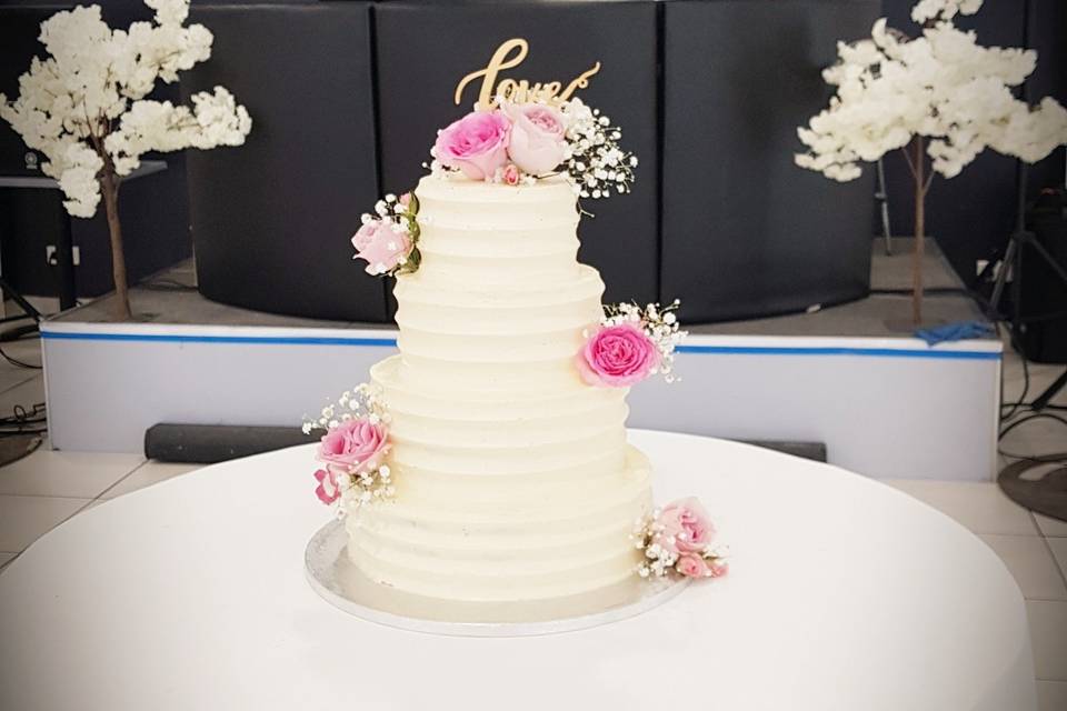 Wedding Cake sans pâte à sucre