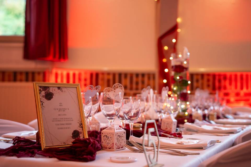 Mariage thème romantique