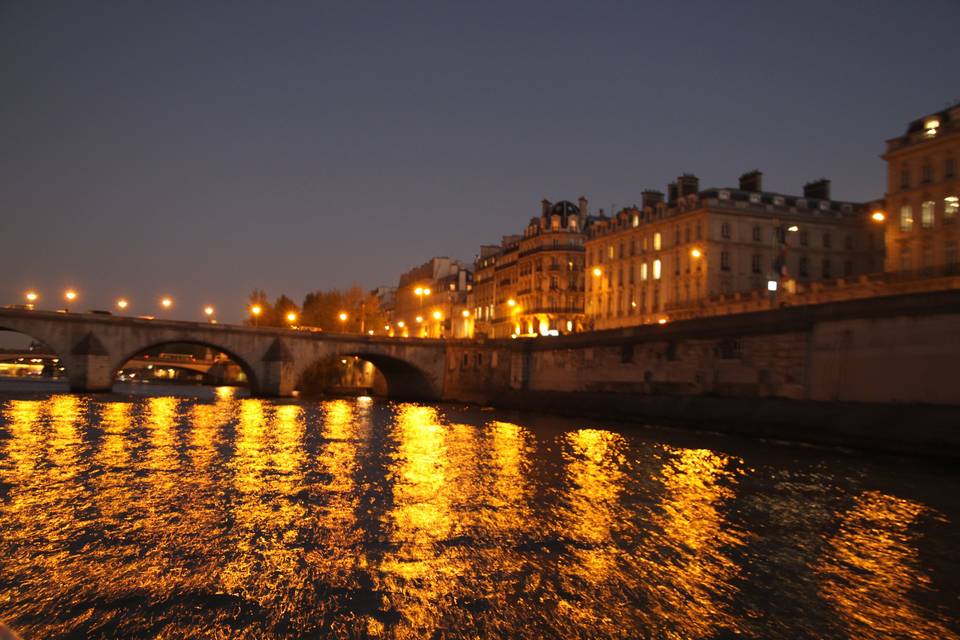 La Seine de nuit, magique !