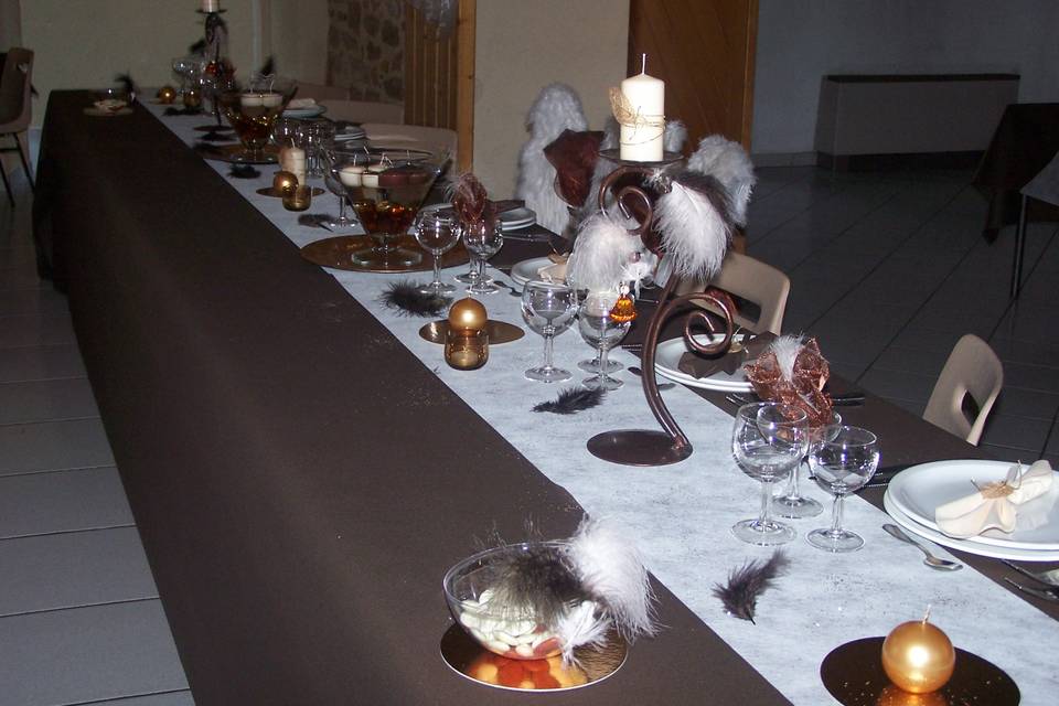 Décoration table des mariées