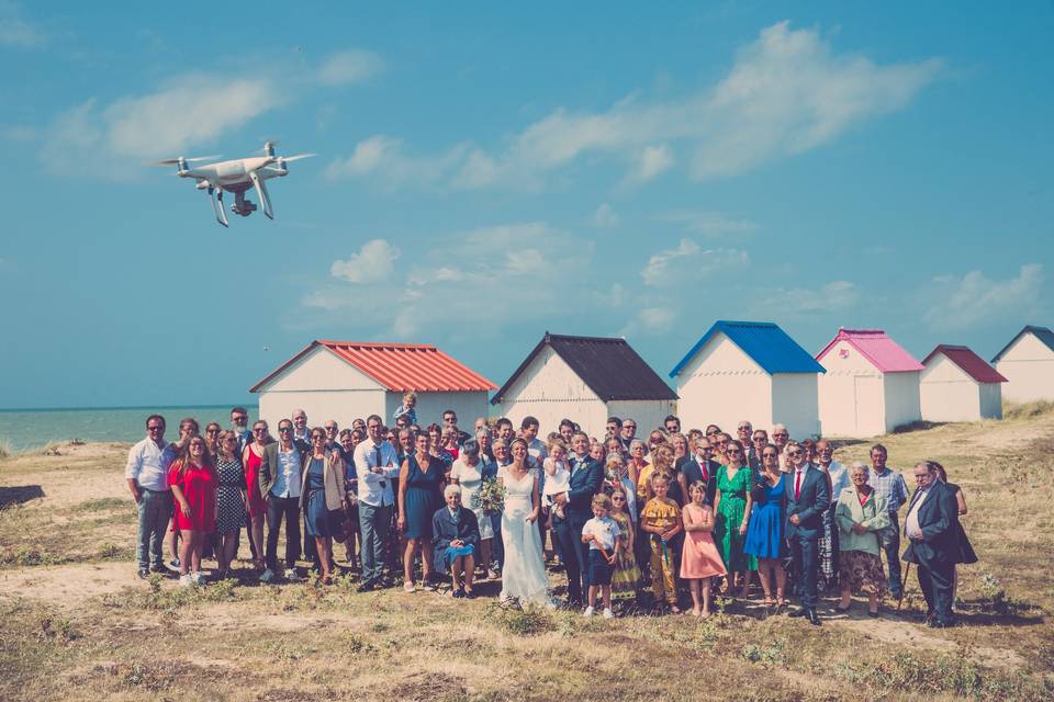Drone mariage Manche