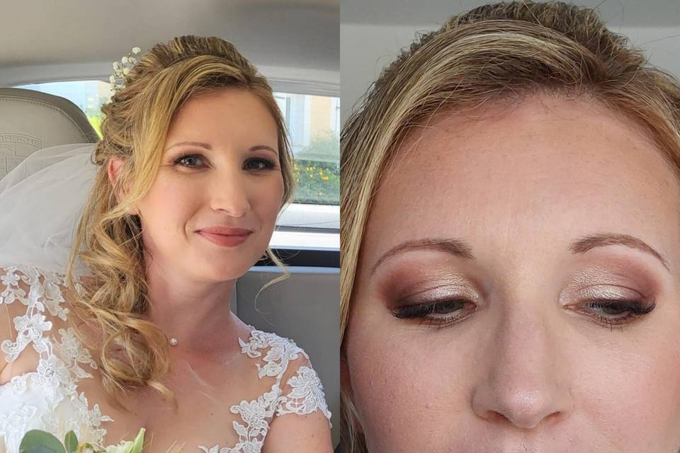 Maquillage mariée blonde