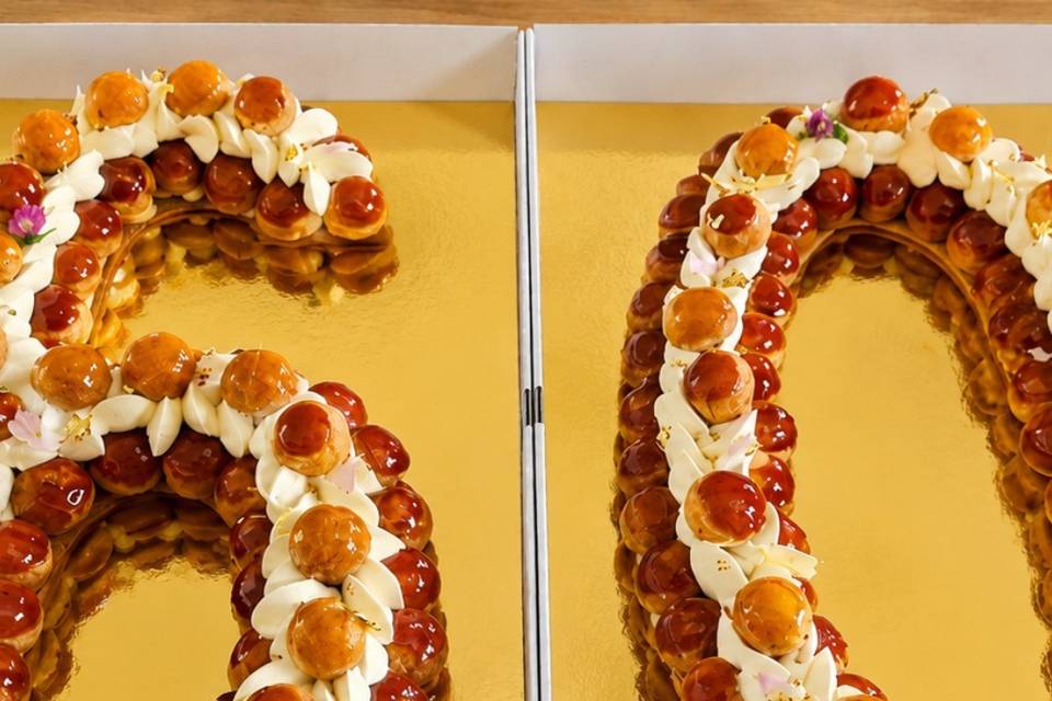 Number Cake Saint honoré