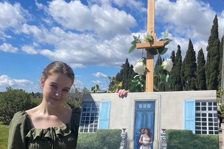 Peinture de mariage en direct