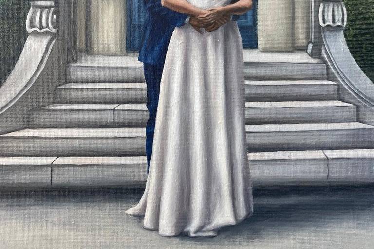 Peinture de mariage en direct