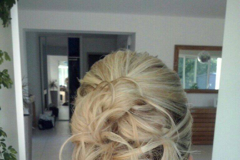 Chignon bohème lisse