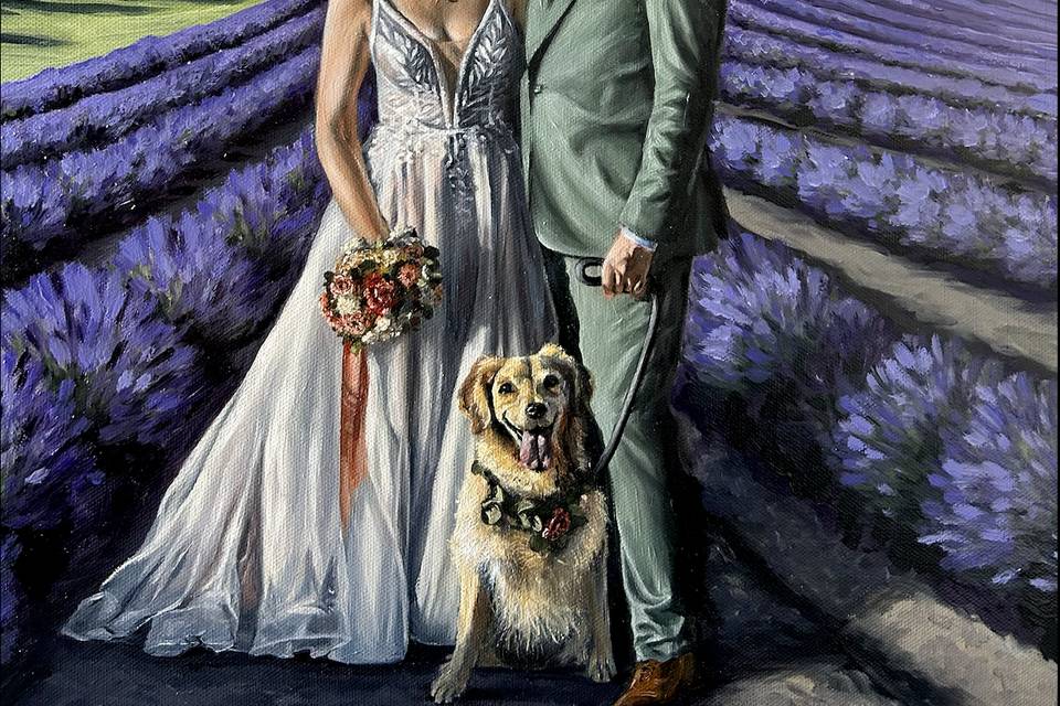 Peinture de mariage C&Q