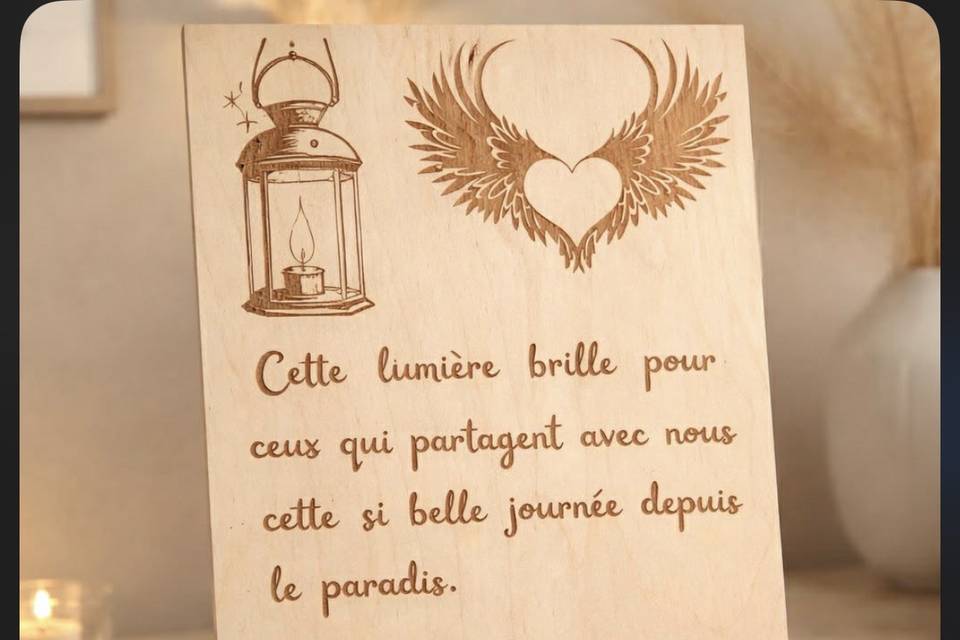 Plaque pour defunt
