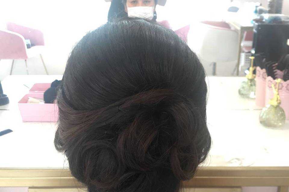 Chignon invitée