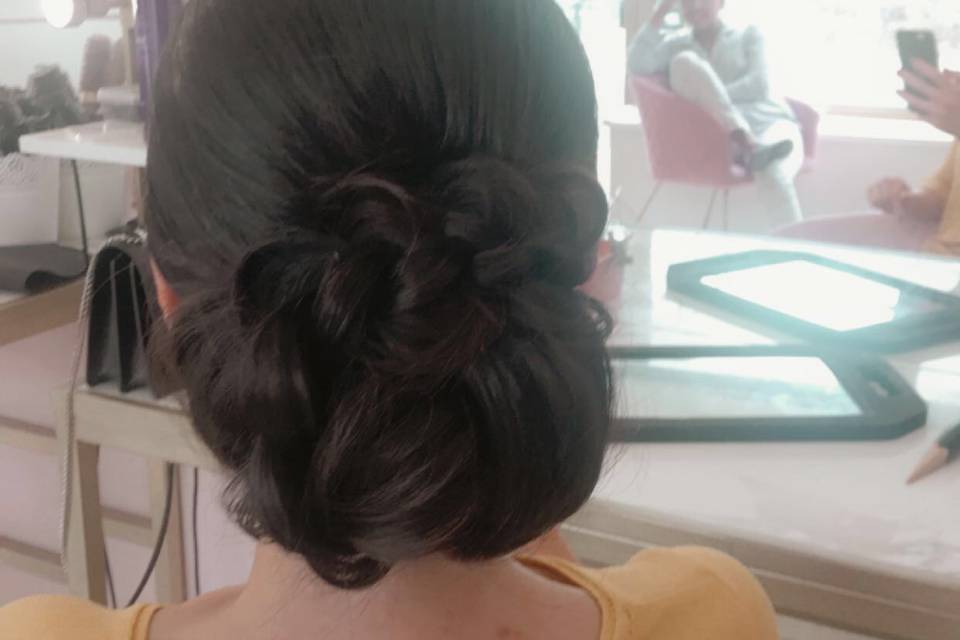 Chignon invitée