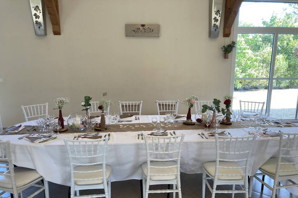Salle mariage décoration